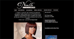 Desktop Screenshot of cnoellesalon.com